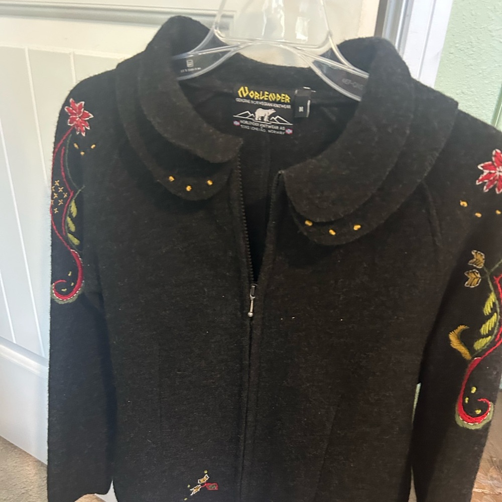 Beautiful embroidered Norwegian sweater